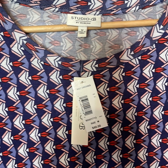 Bobeau fit and flare patterned dress - Picture 4 of 4